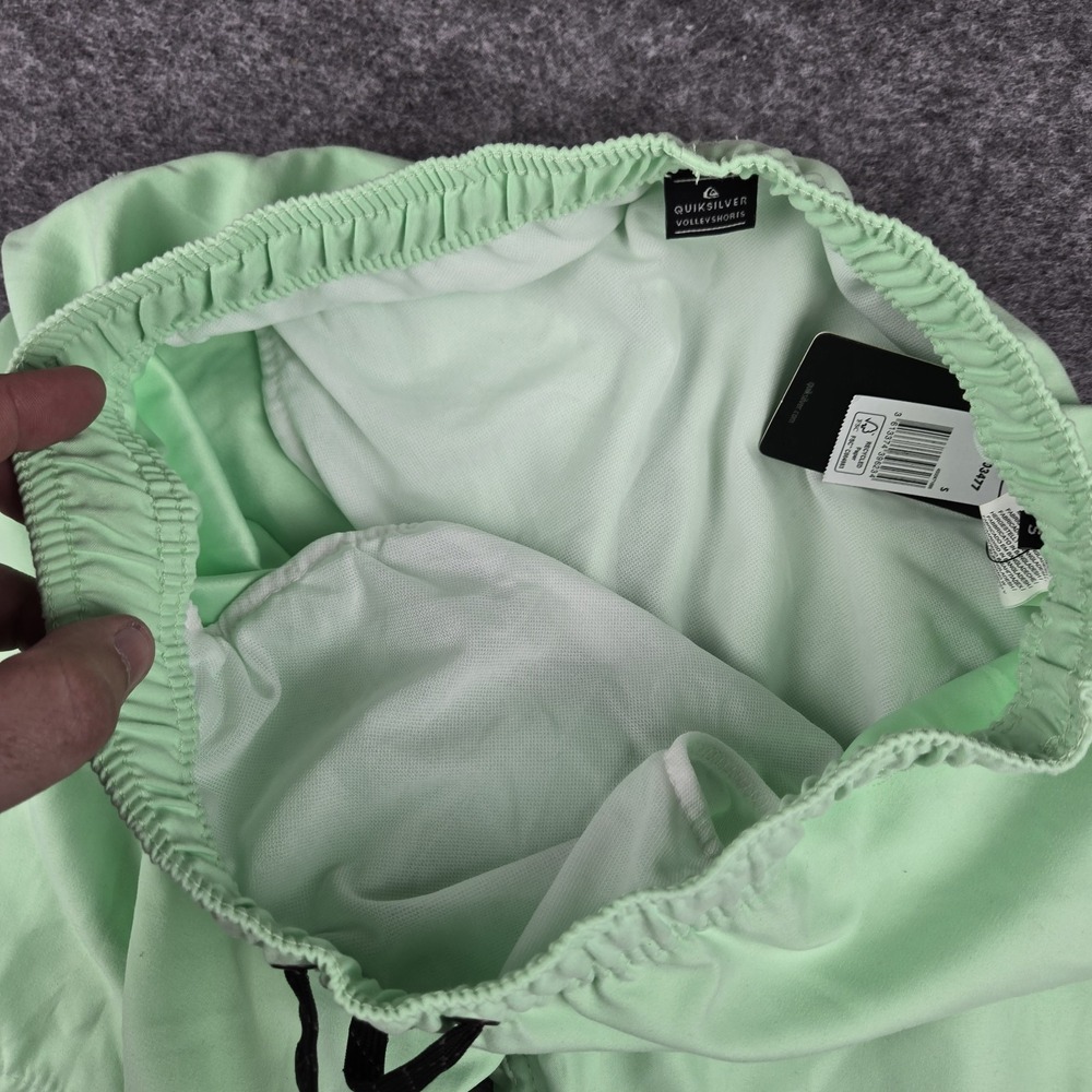 Quiksilver Swim Trunks Mens Volley Shorts Lime Green Board Shorts Lined Small - Picture 7 of 14